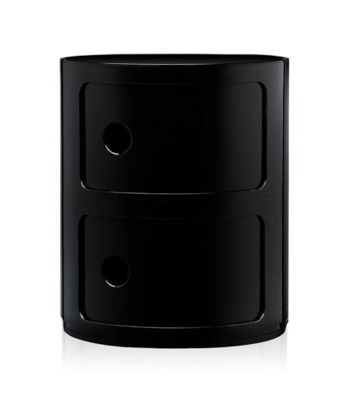 Maniac Officiel : Meuble Componibili Classic 2 Tiroirs Noir Kartell