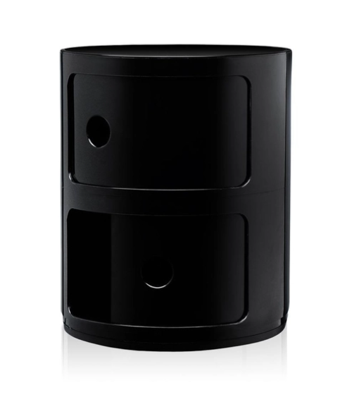 Maniac Officiel : Meuble Componibili Classic 2 Tiroirs Noir Kartell