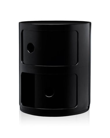 Maniac Officiel : Meuble Componibili Classic 2 Tiroirs Noir Kartell