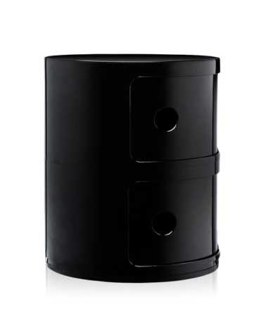 Maniac Officiel : Meuble Componibili Classic 2 Tiroirs Noir Kartell