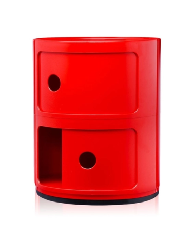 Maniac Officiel : Meuble Componibili Classic 2 Tiroirs Rouge Kartell