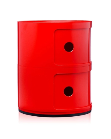 Maniac Officiel : Meuble Componibili Classic 2 Tiroirs Rouge Kartell