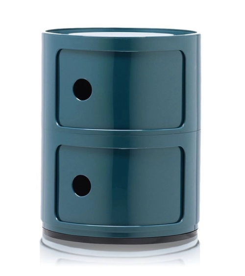 Maniac Officiel : Meuble Componibili Classic 2 Tiroirs Bleu Kartell