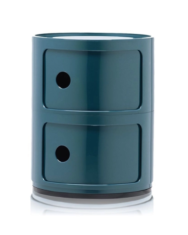 Maniac Officiel : Meuble Componibili Classic 2 Tiroirs Bleu Kartell