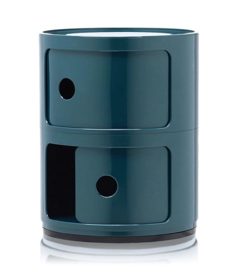 Maniac Officiel : Meuble Componibili Classic 2 Tiroirs Bleu Kartell