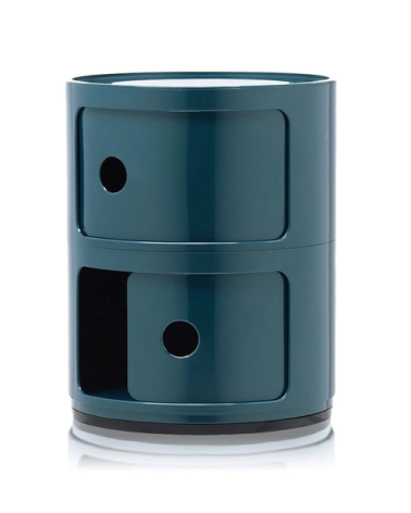 Maniac Officiel : Meuble Componibili Classic 2 Tiroirs Bleu Kartell