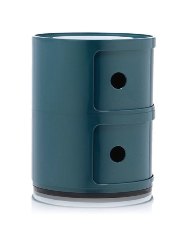 Maniac Officiel : Meuble Componibili Classic 2 Tiroirs Bleu Kartell