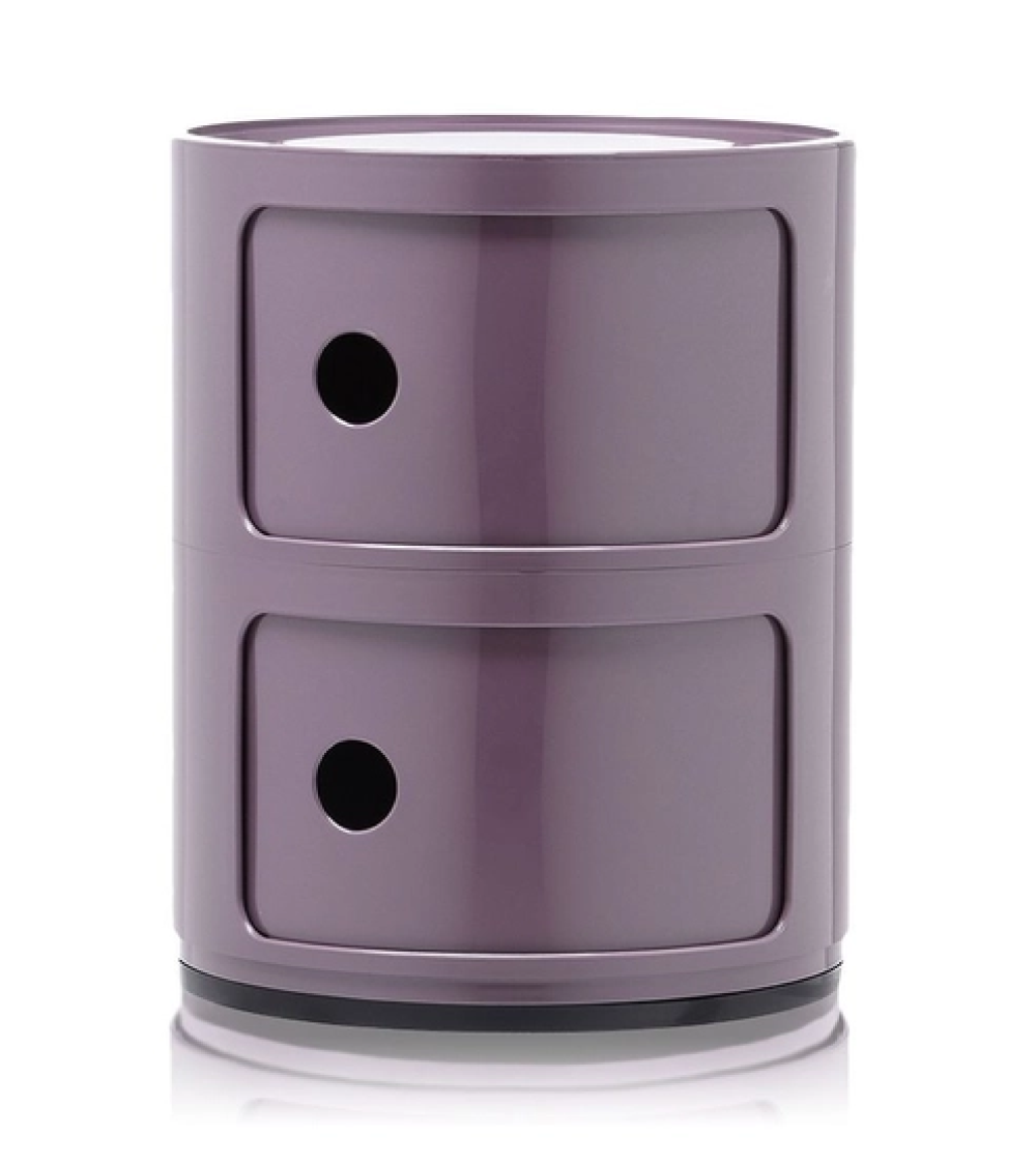 Maniac Officiel : Meuble Componibili Classic 2 Tiroirs Violet Kartell