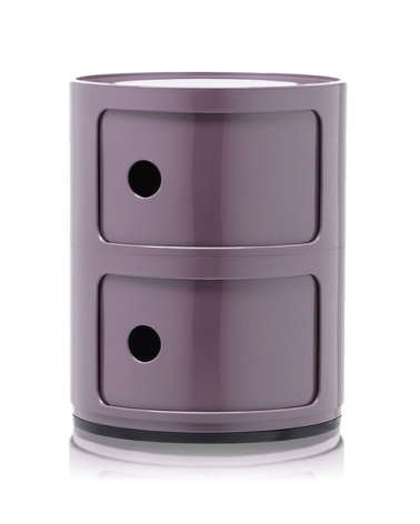 Maniac Officiel : Meuble Componibili Classic 2 Tiroirs Violet Kartell