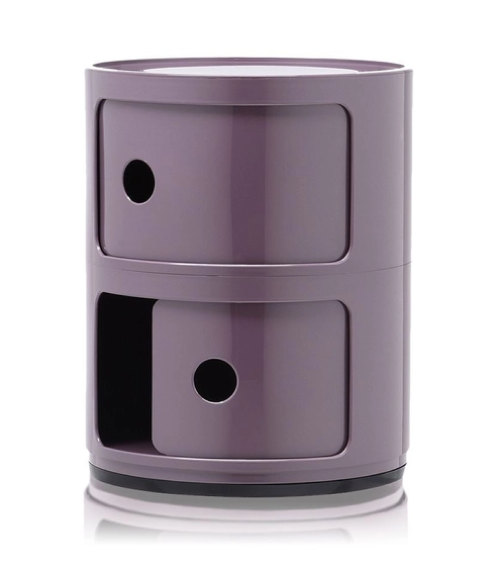 Maniac Officiel : Meuble Componibili Classic 2 Tiroirs Violet Kartell