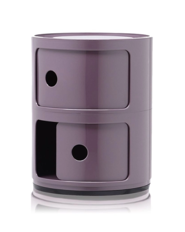 Maniac Officiel : Meuble Componibili Classic 2 Tiroirs Violet Kartell