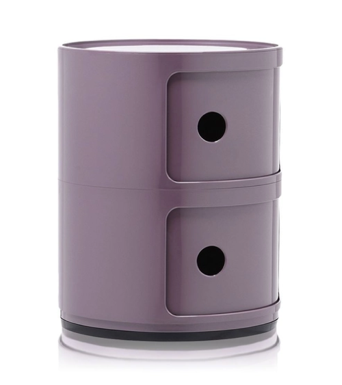 Maniac Officiel : Meuble Componibili Classic 2 Tiroirs Violet Kartell