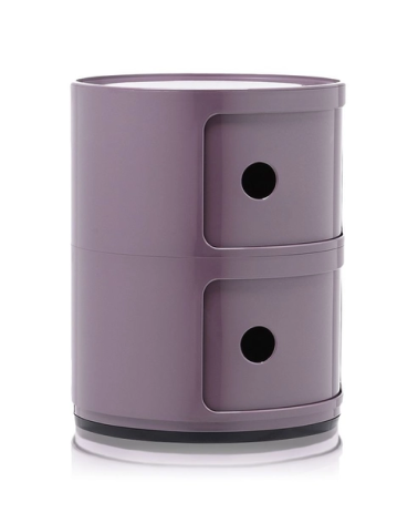 Maniac Officiel : Meuble Componibili Classic 2 Tiroirs Violet Kartell