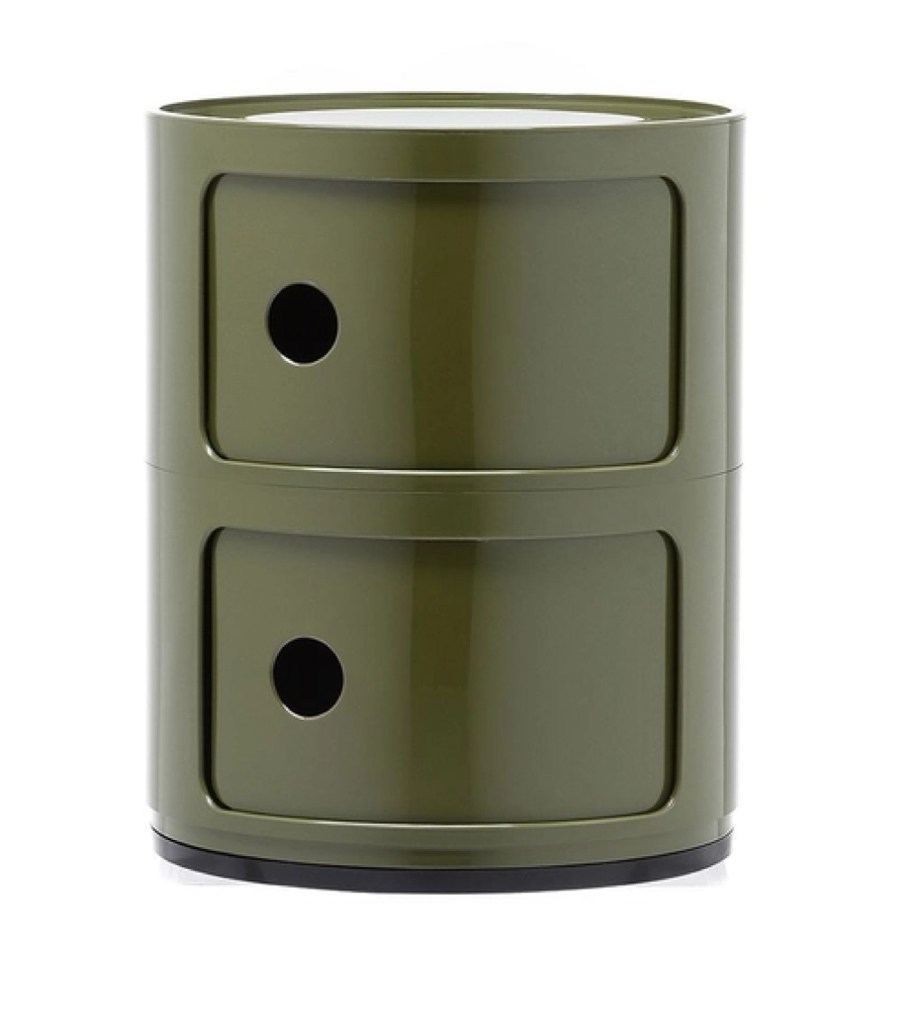 Maniac Officiel : Meuble Componibili Classic 2 Tiroirs Vert Kartell