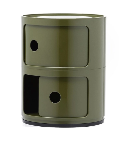 Maniac Officiel : Meuble Componibili Classic 2 Tiroirs Vert Kartell