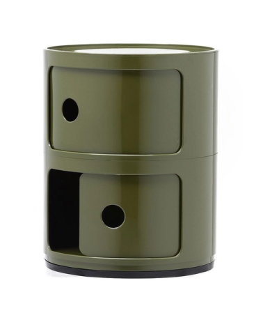 Maniac Officiel : Meuble Componibili Classic 2 Tiroirs Vert Kartell