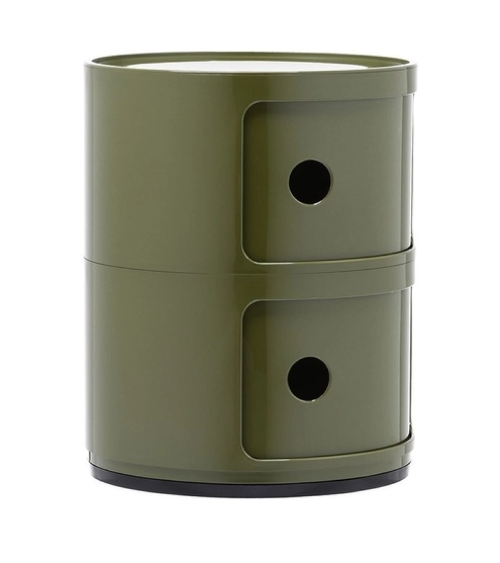 Maniac Officiel : Meuble Componibili Classic 2 Tiroirs Vert Kartell