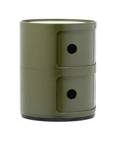 Maniac Officiel : Meuble Componibili Classic 2 Tiroirs Vert Kartell