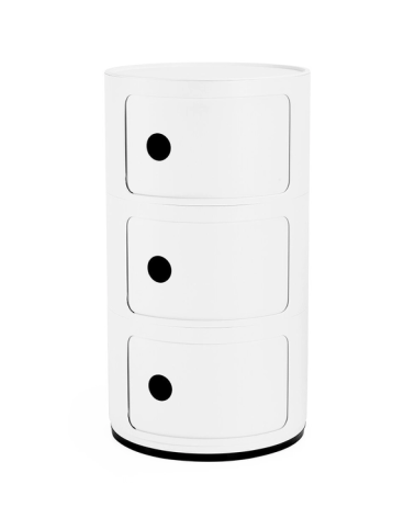 Maniac Officiel : Meuble Componibili Recycled 3 Tiroirs Blanc Mat Kartell