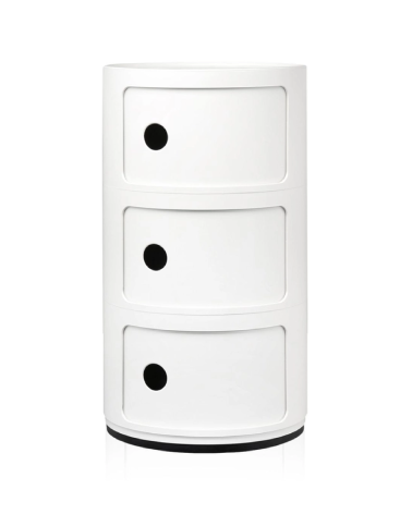 Maniac Officiel : Meuble Componibili Classic 3 Tiroirs Blanc Kartell