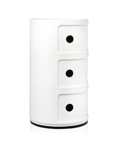 Maniac Officiel : Meuble Componibili Classic 3 Tiroirs Blanc Kartell