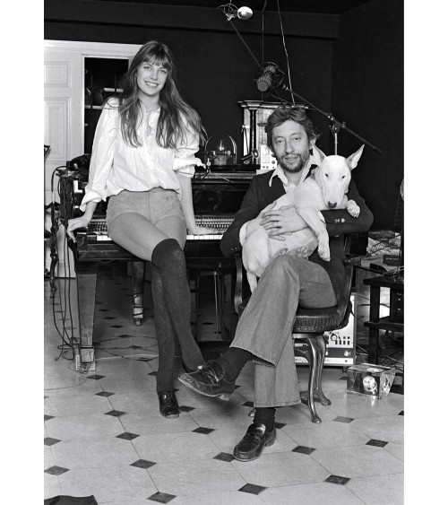 Maniac Officiel : Affiche Affiche Jane Birkin et Serge Gainsbourg Dog 1973 Image Republic