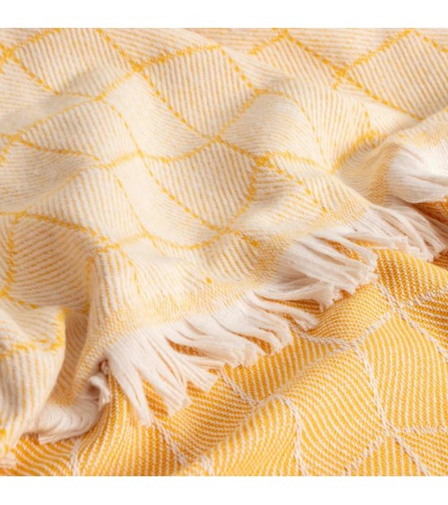 Maniac Officiel : Plaid Plaid Esmeralda Jaune 180x230cm Llar Textil