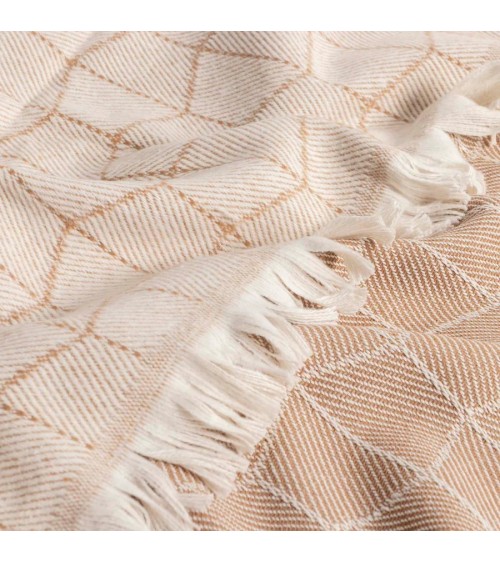 Maniac Officiel : Plaid Plaid Esmeralda Beige 180x230cm Llar Textil