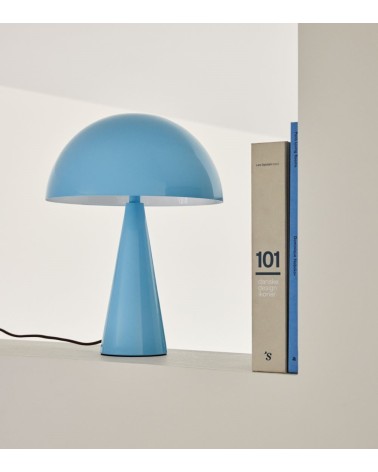 Maniac Officiel : Lampe à poser Lampe Mush Mini Bleu Clair Hübsch