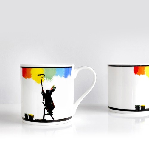 Maniac Officiel : Mug Mug Lapin Rainbow Ham